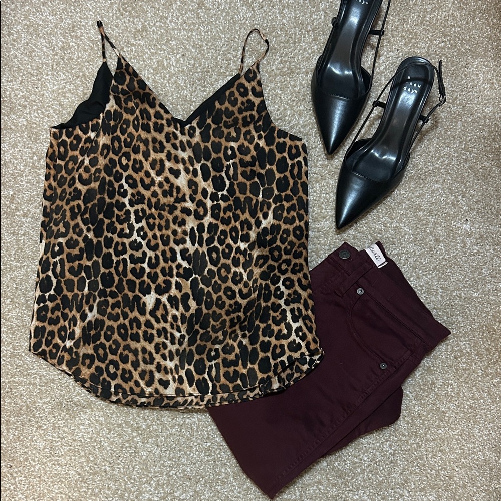 Express Leopard Print Camisole Top